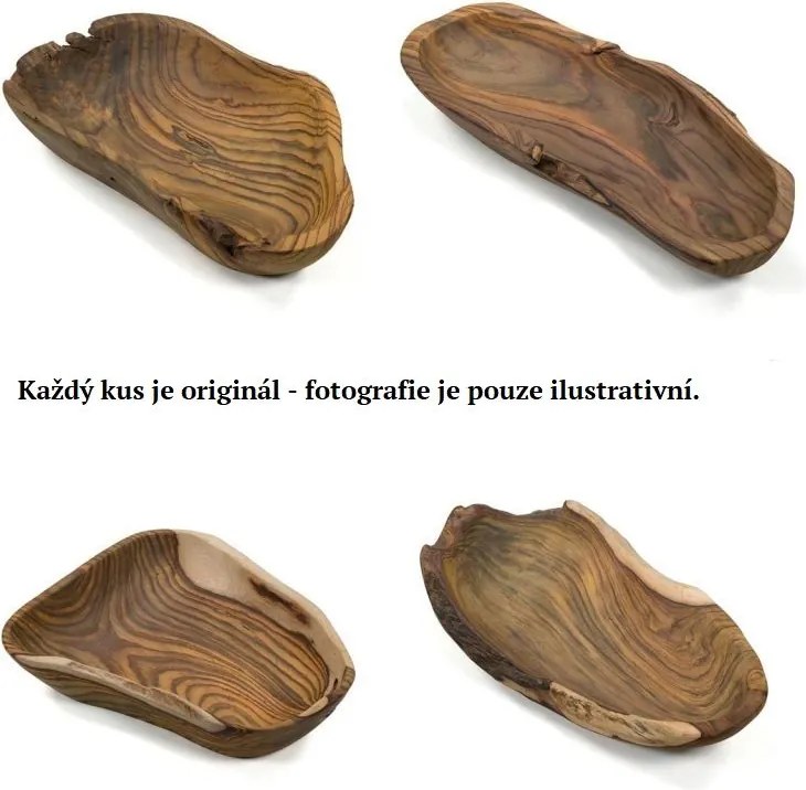 Divero Dekoratív fa tál