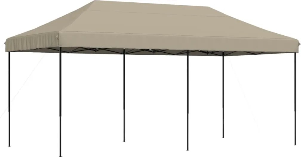 vidaXL tópszínű összecsukható felugró rendezvénysátor 580x292x315 cm