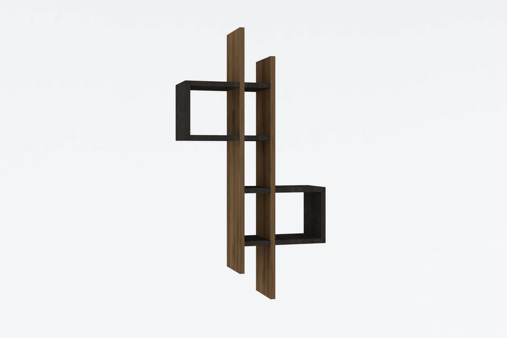 Fali polc Emse - Oak, Anthracite