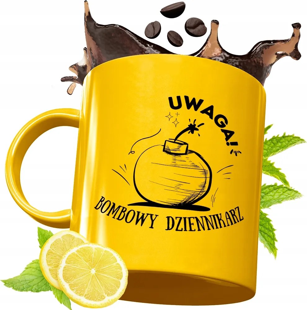 Prémium Arany Bögre Újságírónak Ajándék Nyomtatott Fotóval