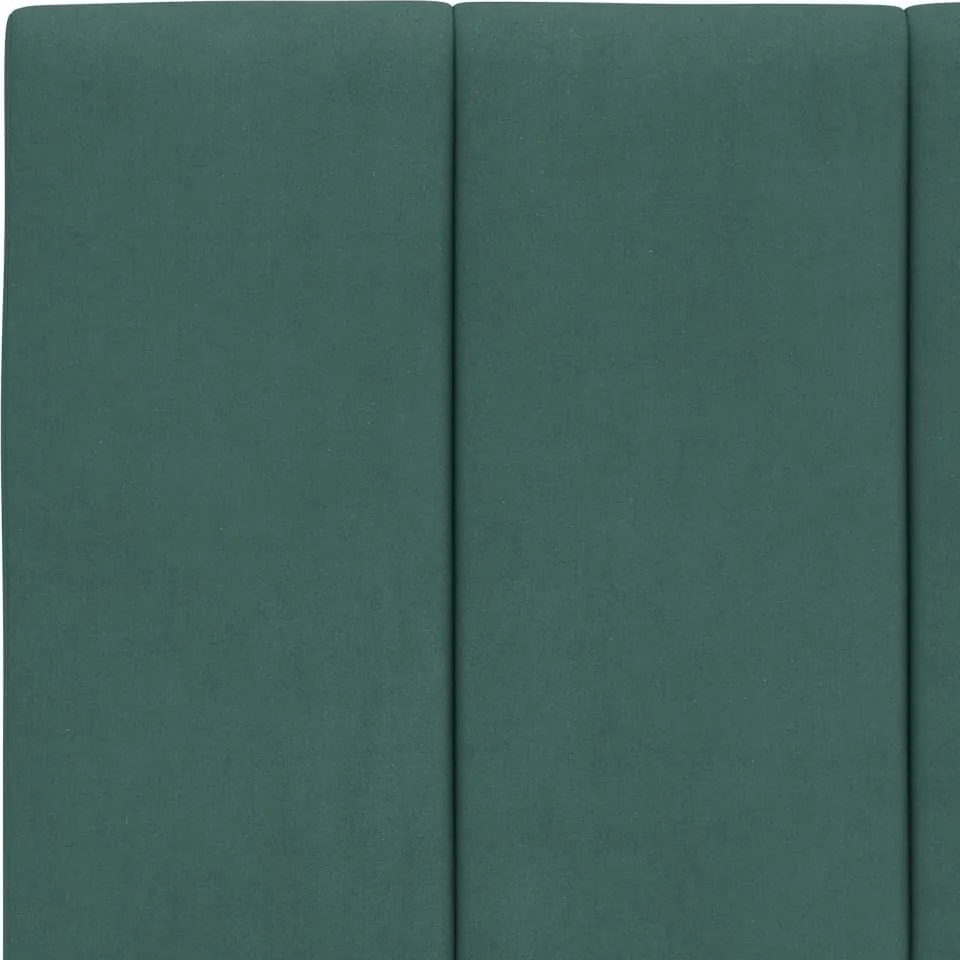 sötétzöld bársony fejtámla párna Hanko 100 cm