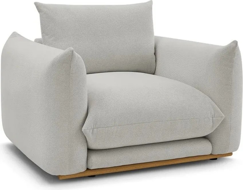 Világosszürke fotel Ernest – Bobochic Paris