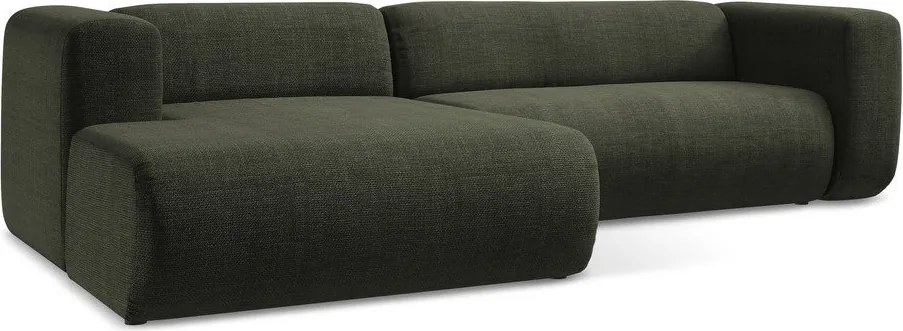 Zöld sarokkanapé (bal oldali-heverő résszel) Ekahi – Makamii