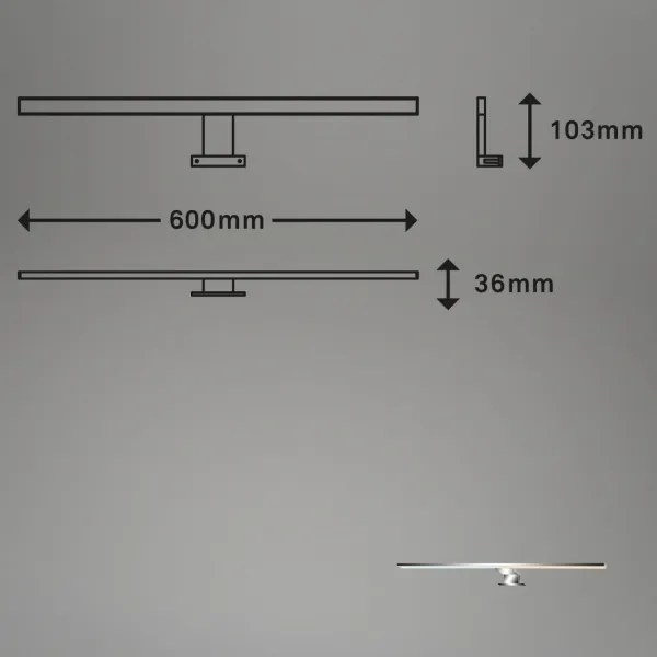 Briloner 2299-018 -LED Dimmelhető fürdőszobai tükörvilágítás LED/8W/230V IP44