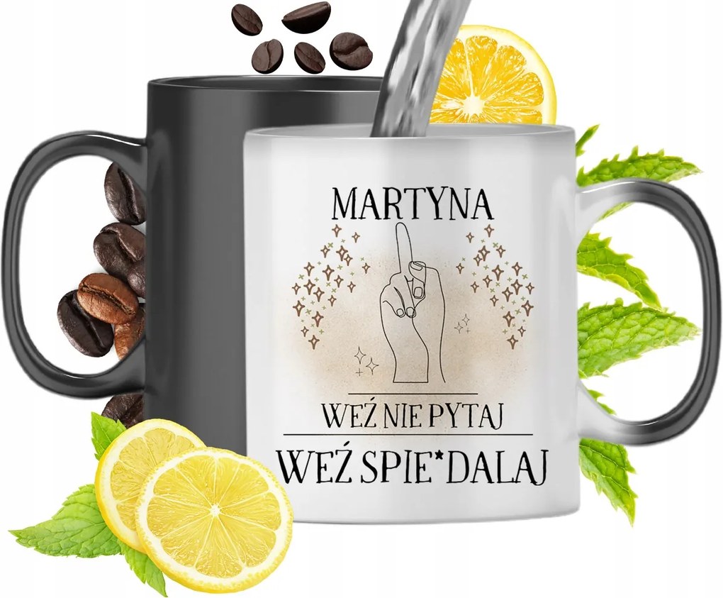 Mágikus Bögre Martina Fekete Matt Nyomtatott Fotóval 330ml