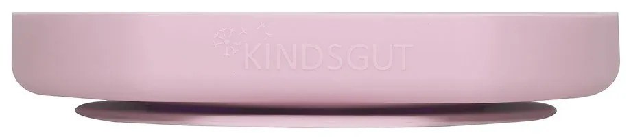 Világos rózsaszín szilikon gyerek tányér 19x20,5 cm – Kindsgut