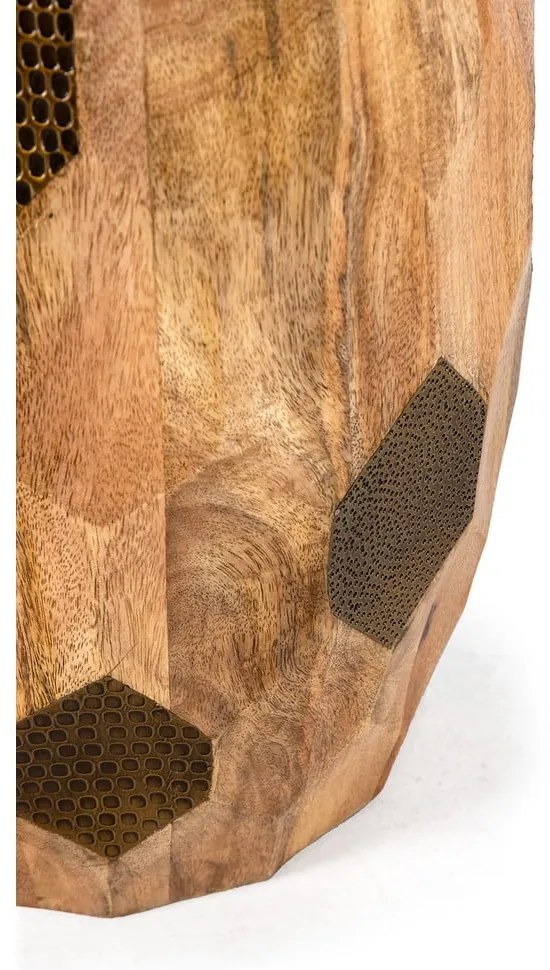 Mangófa kerek tárolóasztal ø 29 cm Fabia – MOME