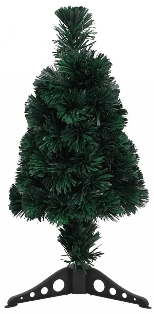 száloptikás vékony műkarácsonyfa talppal 64 cm
