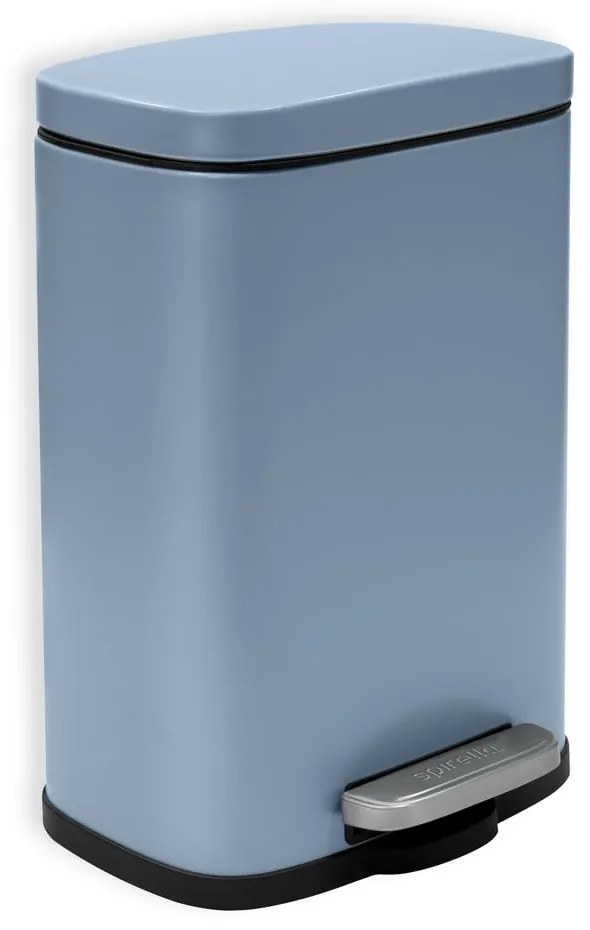 Világoskék acél pedálos szemetes 5 l Akira – Spirella