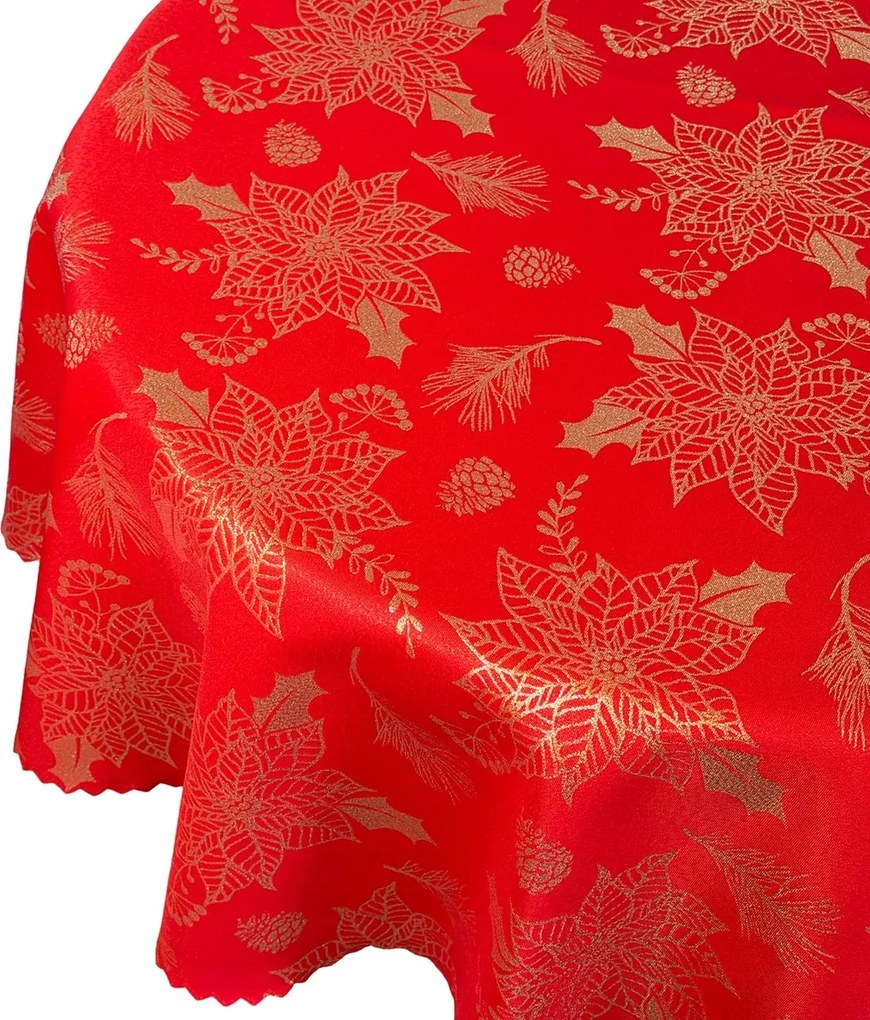 Abrosz Karácsonyi Csillag Piros Arany Kör Átmérő 100 cm