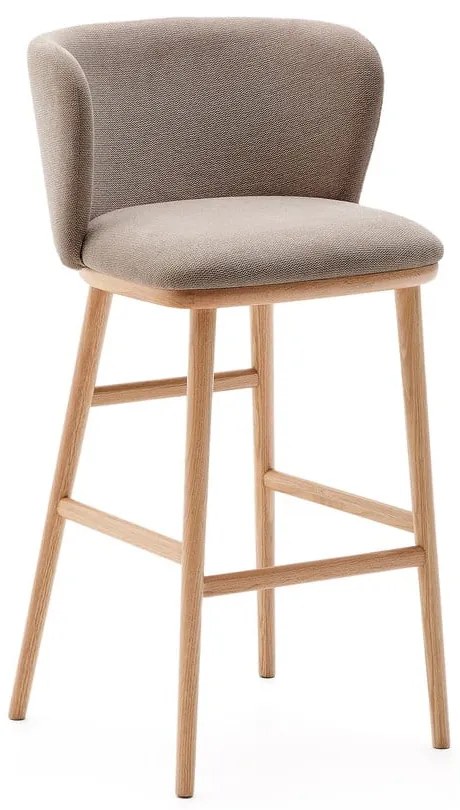 Világosbarna bárszék (ülésmagasság 75,5 cm) Ciselia – Kave Home