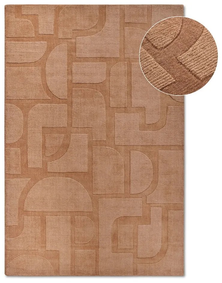 Barna kézi szövésű gyapjú szőnyeg 160x230 cm Alexis – Villeroy&amp;Boch