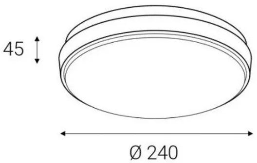 LED2 - LED Kültéri mennyezeti lámpa LUNA LED/25W/230V  IP54 kerek