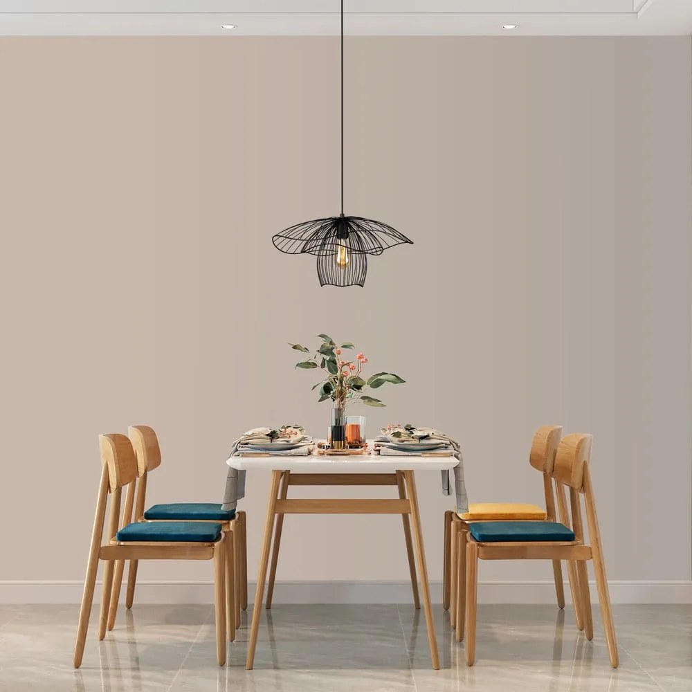 Root fekete függőlámpa, magasság 123 cm - Squid Lighting