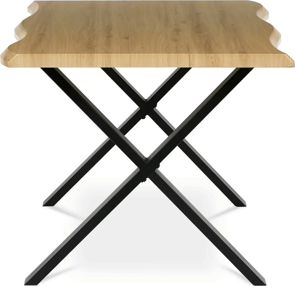 Étkezőasztal 160x90 cm MDF vad tölgy