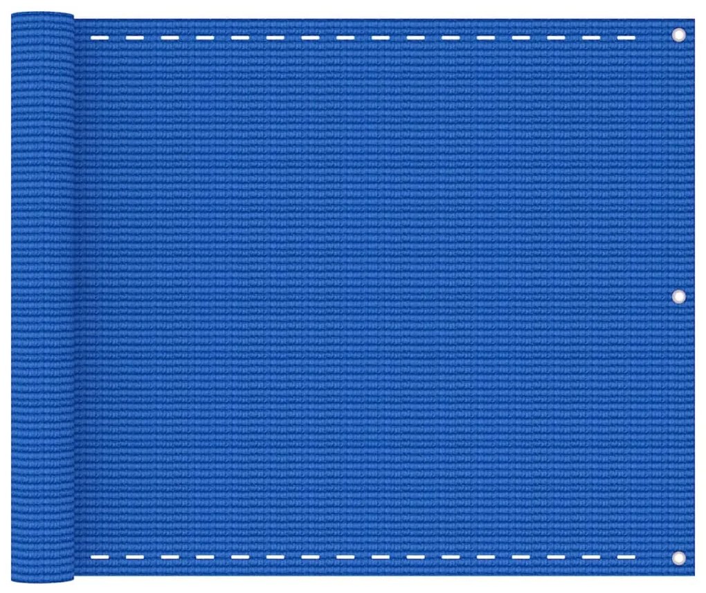 Kék HDPE erkélytakaró 75 x 400 cm