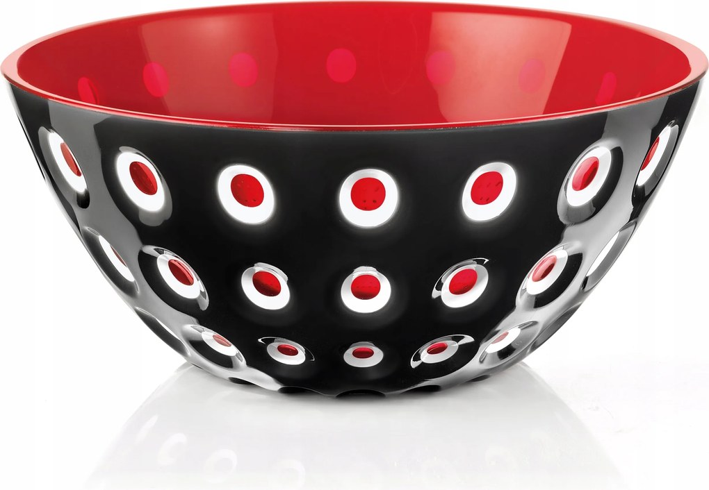 Guzzini Le Murrine Tál 25 cm Fekete-piros