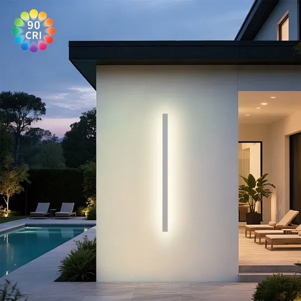 Brilagi - LED kültéri fali lámpatest LINEAR LED/32W/230V 3000K IP65 140 cm fehér CRI 90