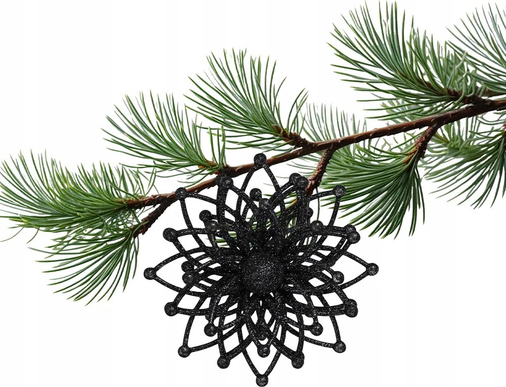 Karácsonyfadíszek fekete Csillagok karácsonyfadíszek Karácsonyra