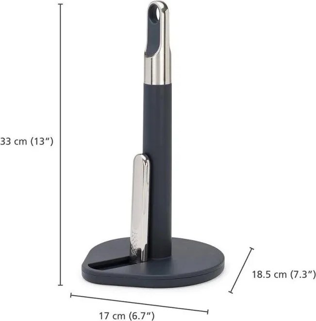 Sötétszürke műanyag papírtörlő tartó Hold – Joseph Joseph