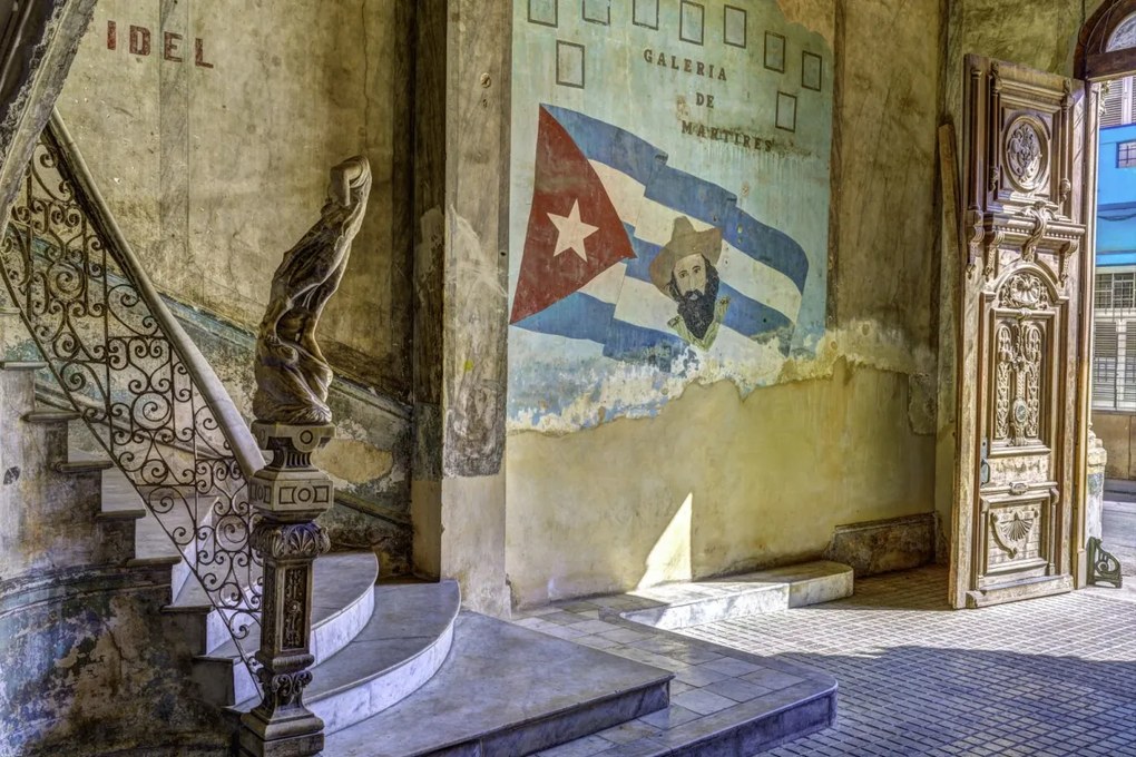 Poszter 91,5x61cm Hagyományos lakóépület Kubában, Assaf Frank