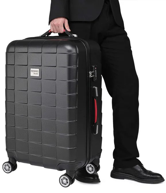 Deuba Cestovní bőrönd L 65x41x27 cm - fekete