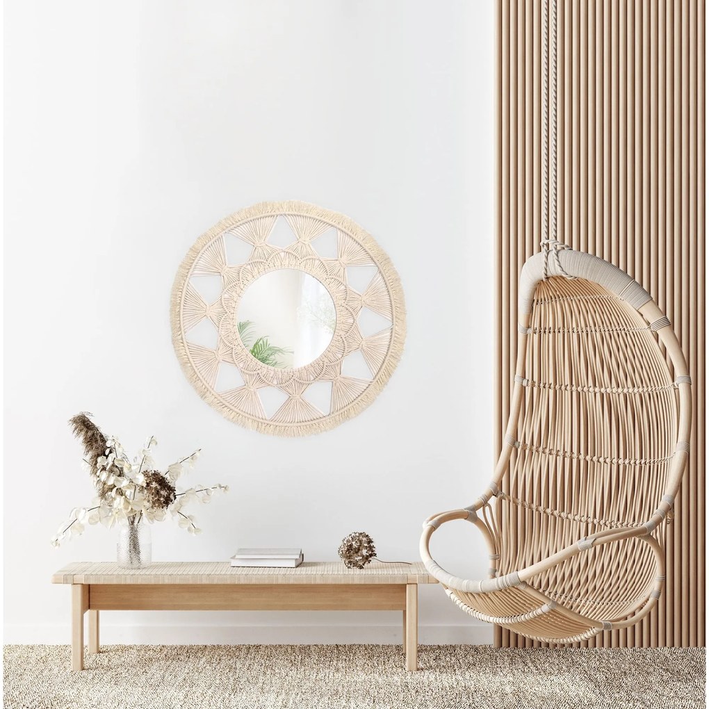 Boho fali tükör 65CM 322050