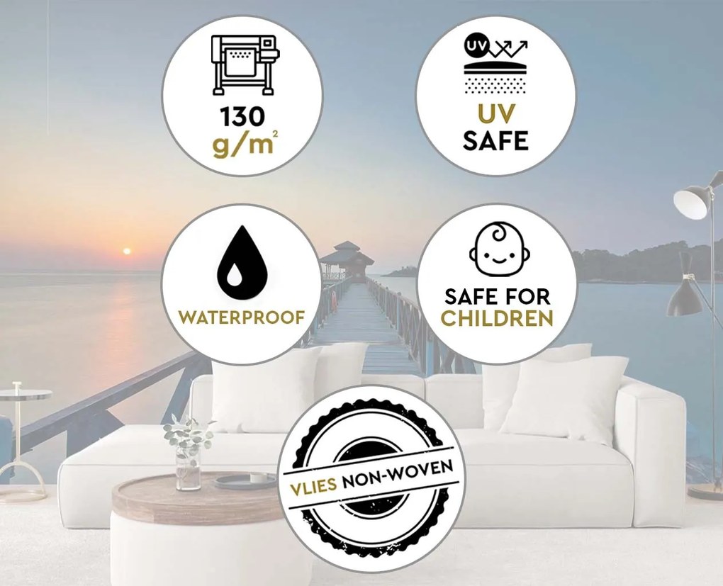 Gario Fotótapéta A lenyugvó nap látványa Anyag: Vlies, Méret: 150 x 105 cm