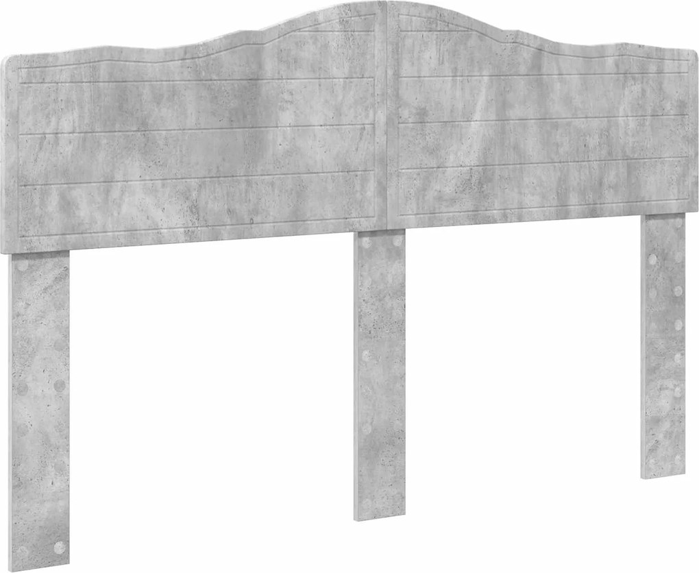 vidaXL Fejtámla Beton Szürke 160 cm Faanyag