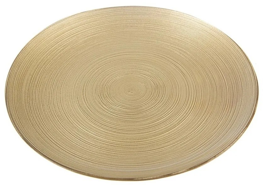 Orion Üveg tálaló tál Golden, átmérő 21 cm, 21 cm átmérőjű