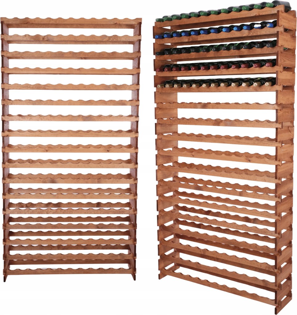 204 palackos könyvespolc bortartó állvány moduláris 17x12 építőkocka