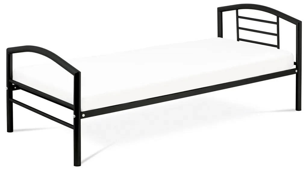 Egyszemélyes Fém Ágykeret Fekete Színben 90x200 cm