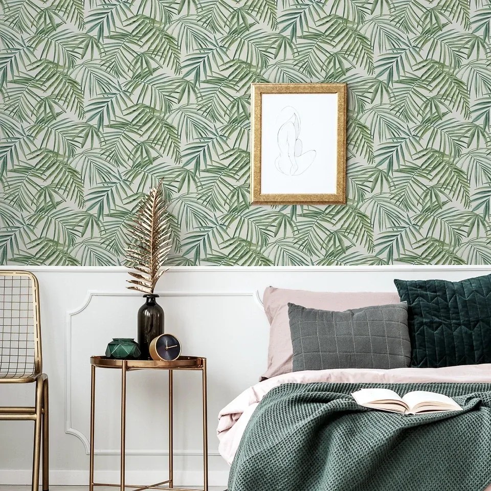 Arthouse Signature 1 Palm Leaves zöld leveles papír tapéta – 923909