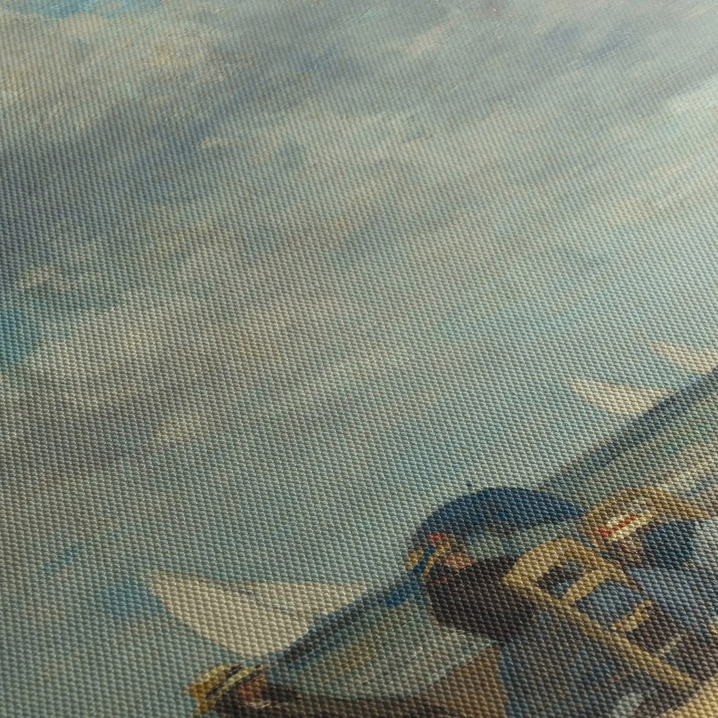 Kép - Eugène Boudin, Beach  at Trouville, reprodukciók (70x50 cm)