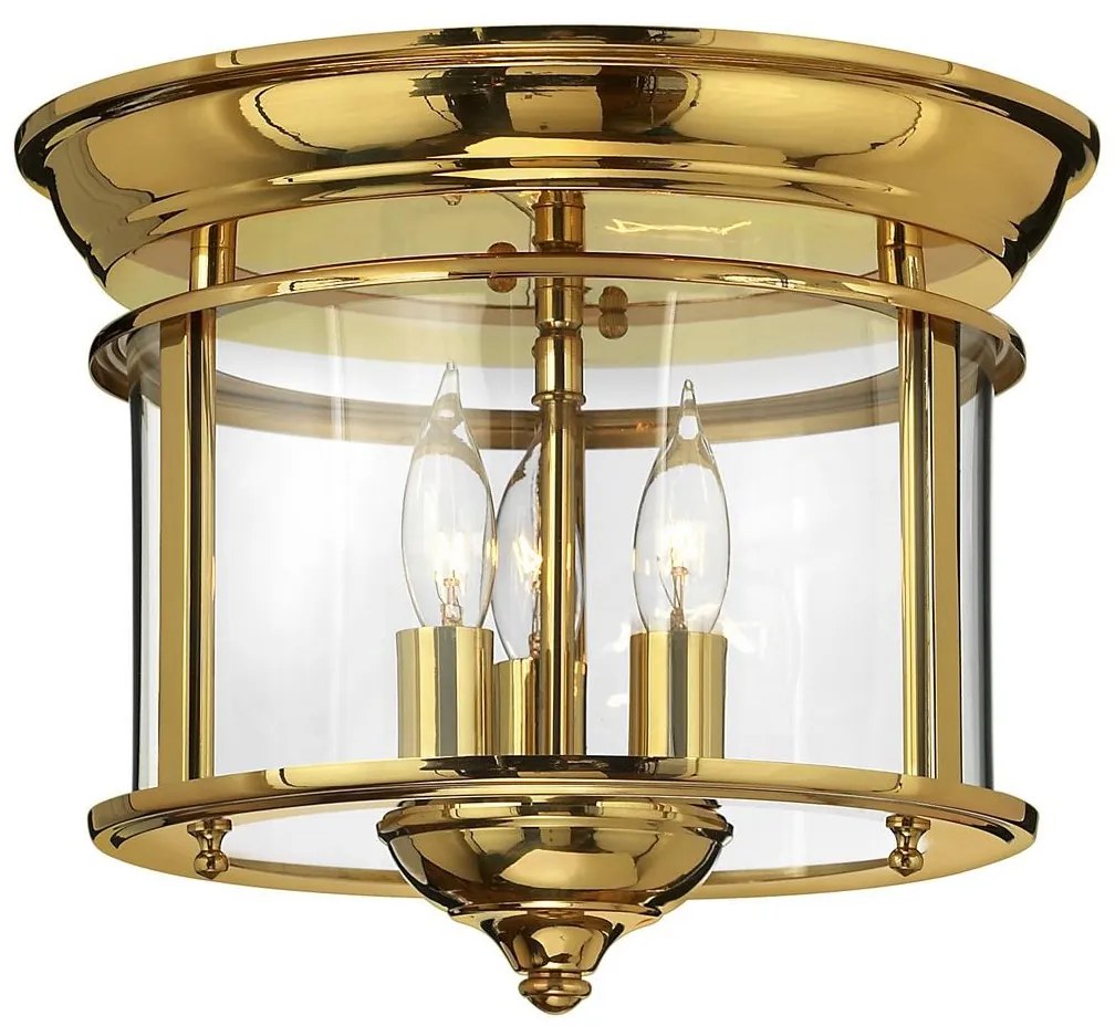 Elstead HK-GENTRY-F-PB - Mennyezeti lámpa GENTRY 3xE14/40W/230V arany