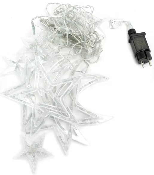 Aigostar - LED kültéri karácsonyi fényfüzér 120xLED/6W/230V/8 funkcióval 3x0,6m IP44 hideg fehérDO