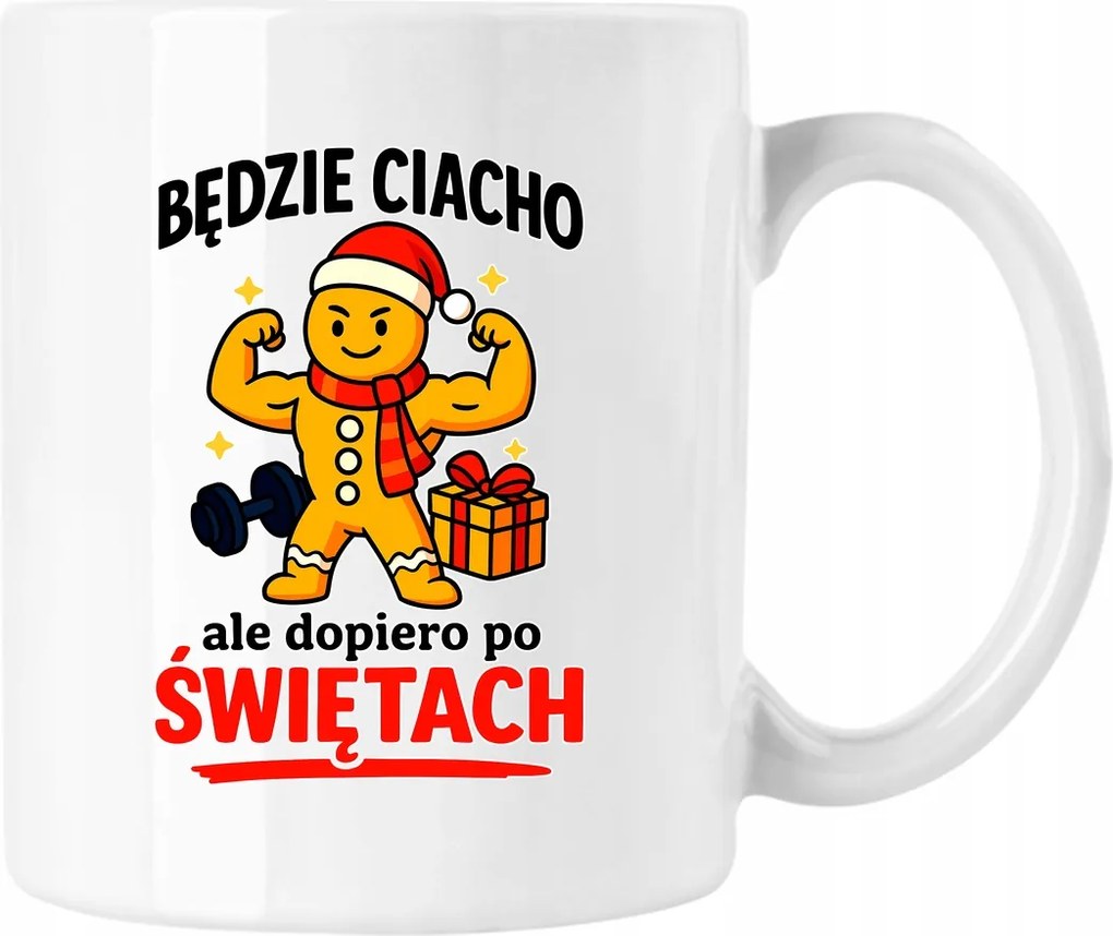 Karácsonyi bögre Mézeskalács Sütemény Fehér 330ml