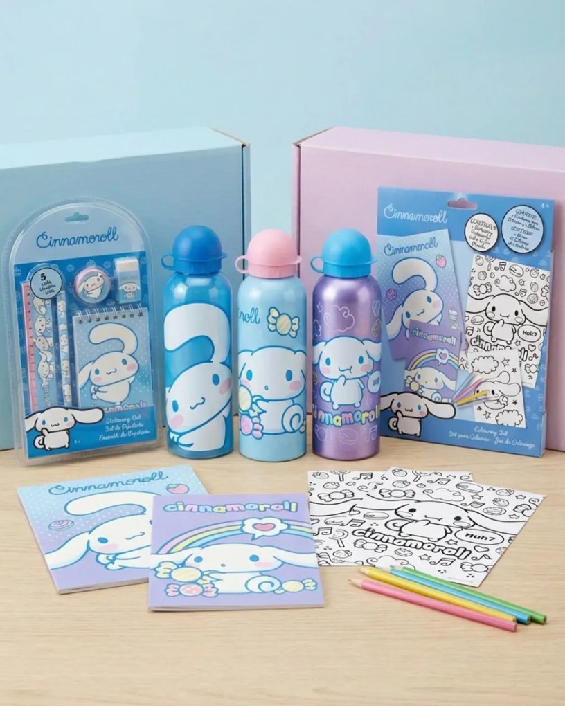Hello Kitty Cinnamoroll Huh alumínium kulacs ívókupakkal 500 ml