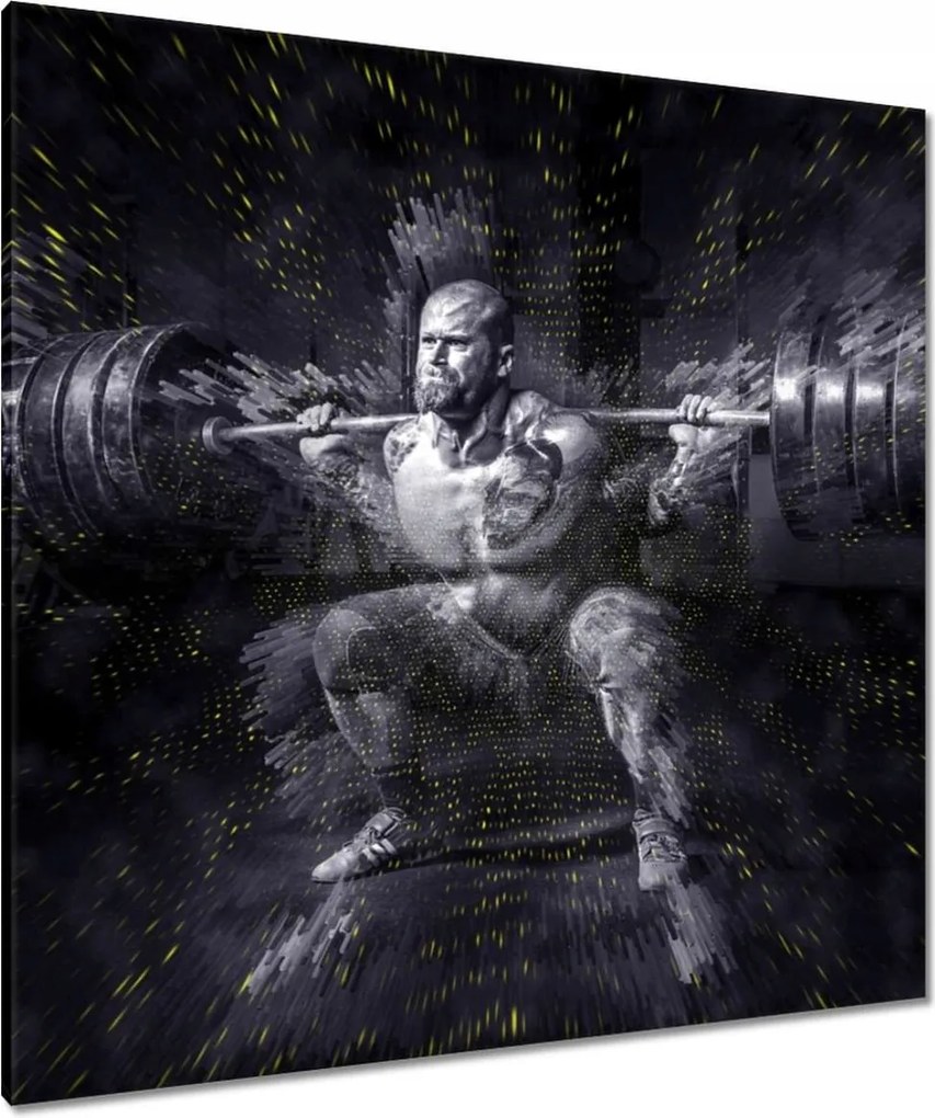 Vászonkép 90x90 Strongman Edzőterem Erő