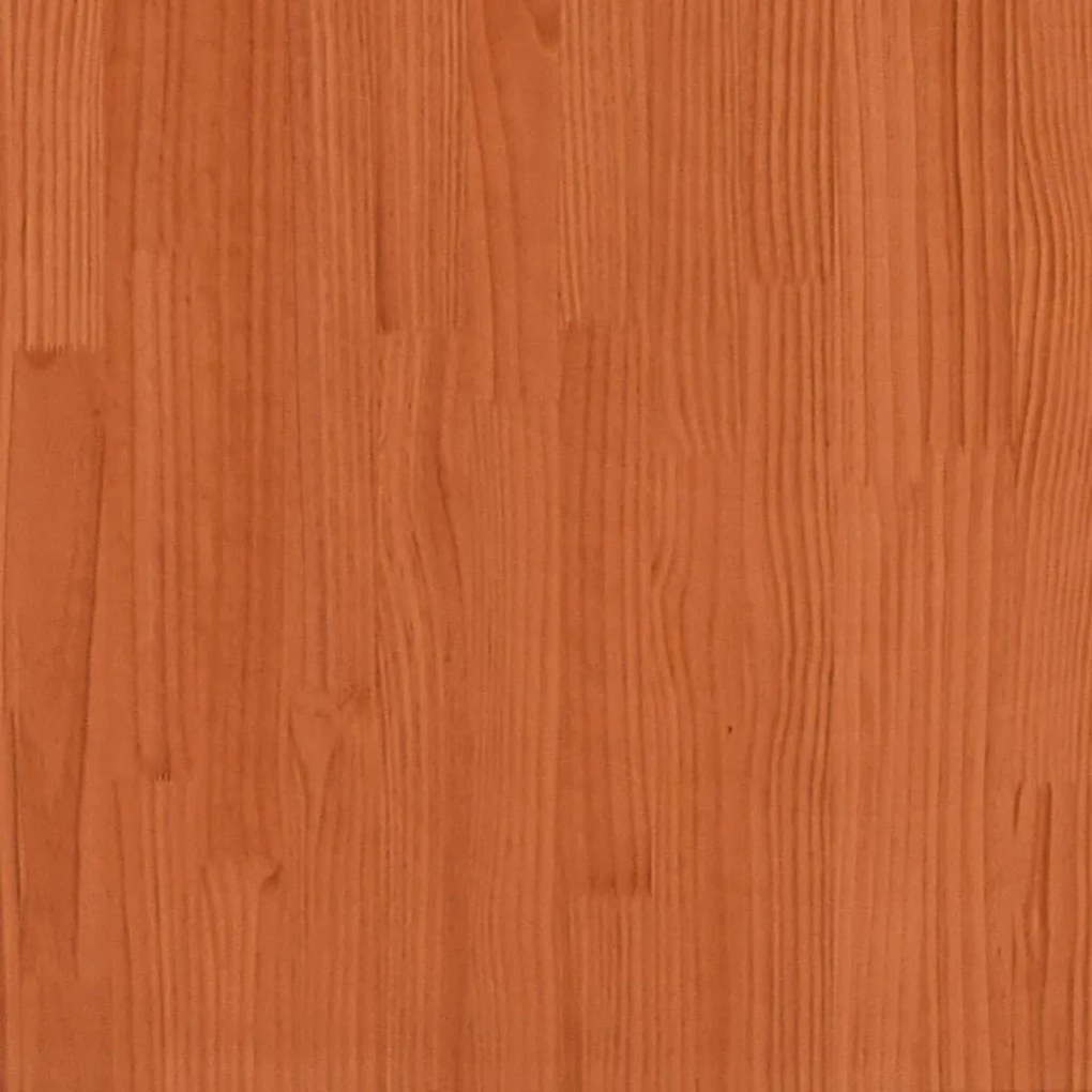 viaszbarna tömör fenyőfa gyerekágy matrac nélkül 80 x 200 cm