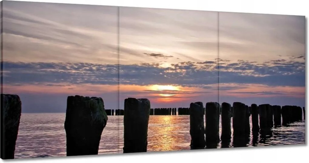 Festmények 180x90 Hullámtörők a Balti-tengeren