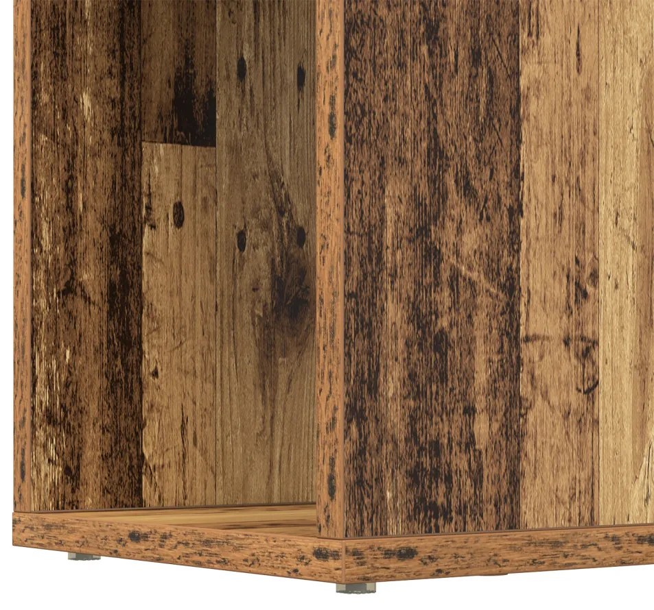 könyvespolc Régi fa Szerelt fa 80 x 24 x 124 cm Polc