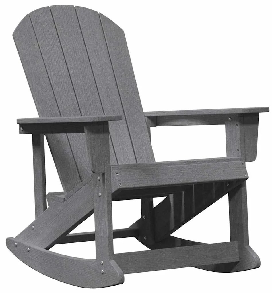 Adirondack hintás székek 2 pcs Világosszürke HDPE