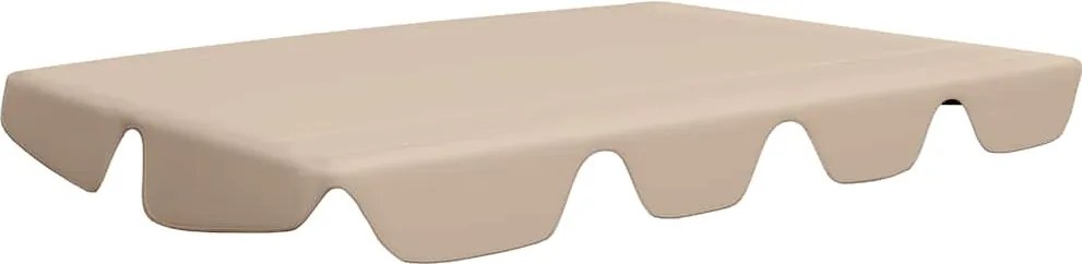 vidaXL bézs csere ponyva kerti hintaágyhoz 188/168 x 145/110 cm