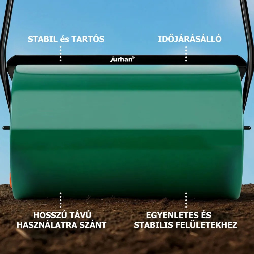 FARMER fűhengerező, 57cm, zöld Jurhan