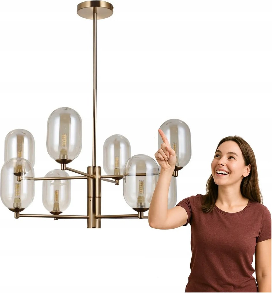 Perano csillár PND-4215-8-HBR Italux