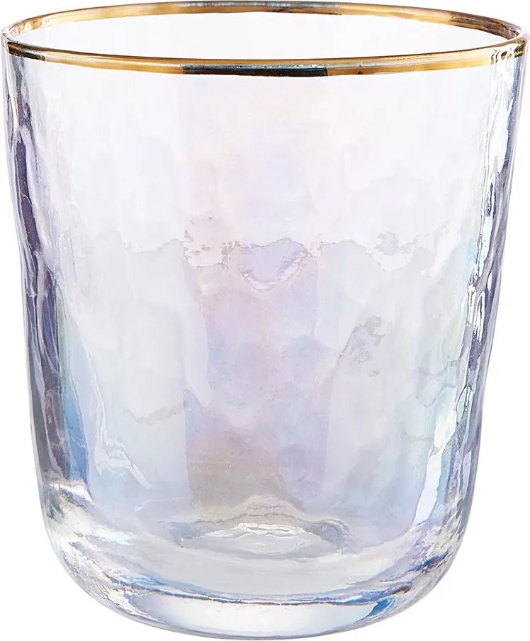 SMERALDA vizes pohár arany szegéllyel 280ml
