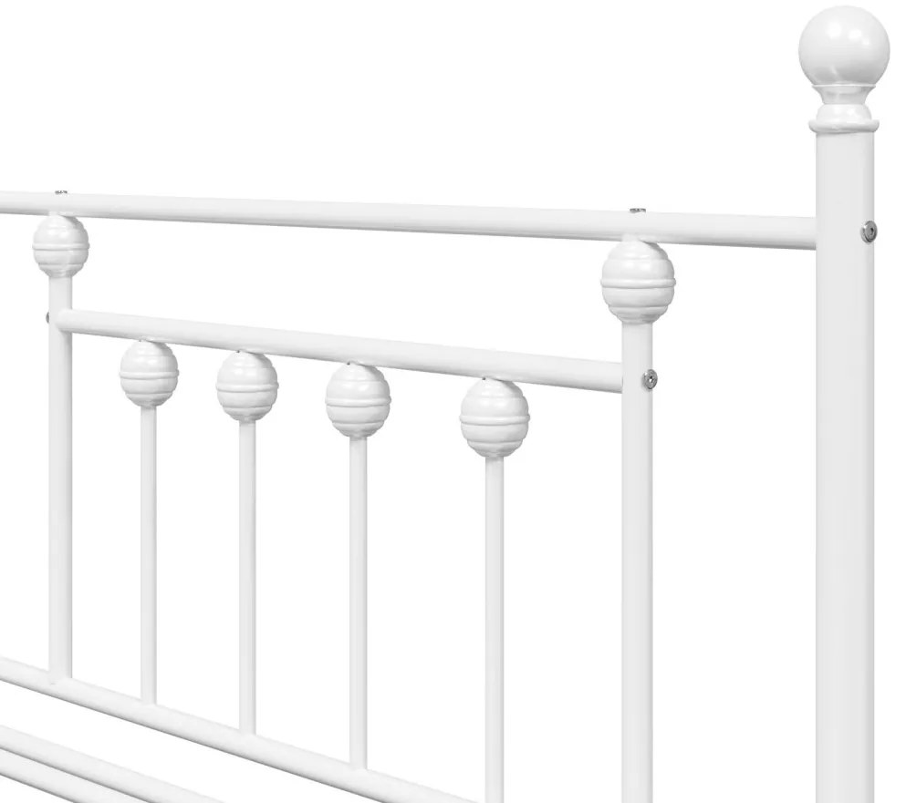 Daybed keret trundle-lal Fehér 100x190 cm Acél