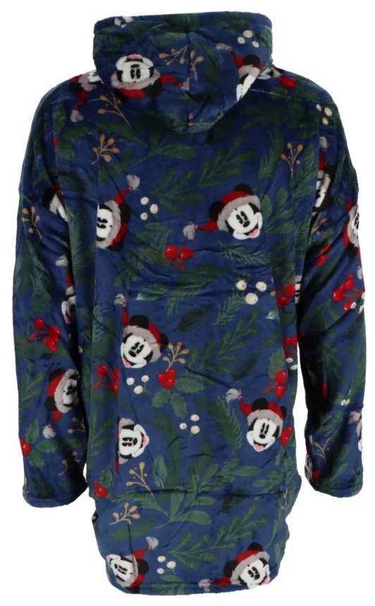 Disney Mickey Karácsonyi felnőtt belebújós plüss polár takaró, poncsó