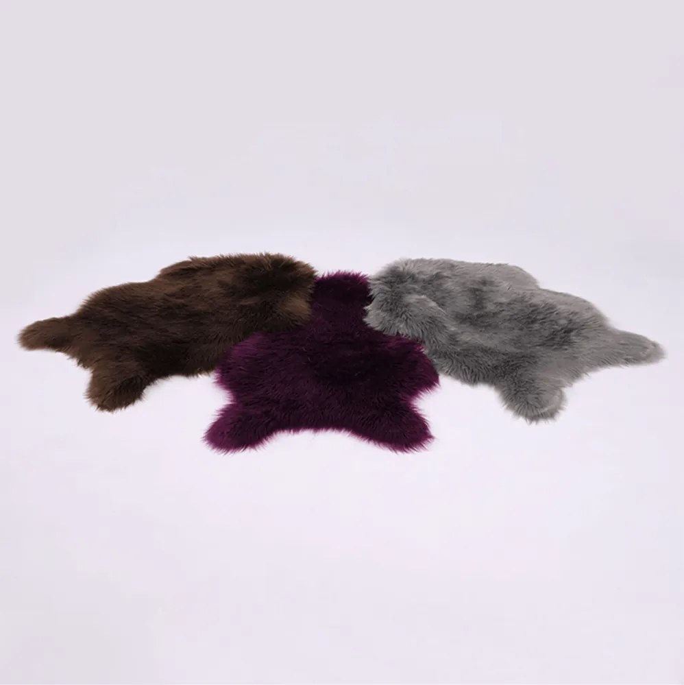 Műszőrme, szürke, 60x90, EBONY TYP 5